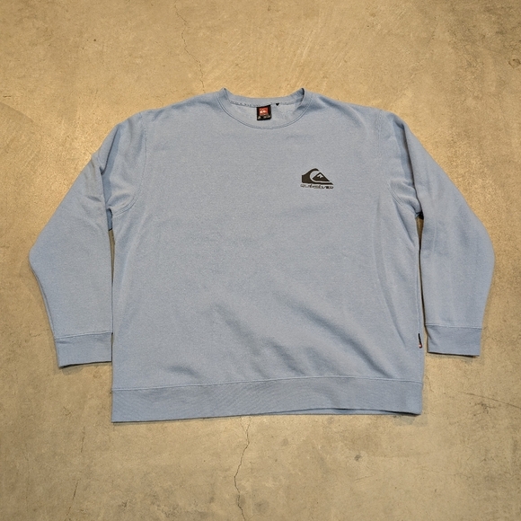Quiksilver Other - Y2K Quiksilver Men's XXL Light Blue/Gray Crewneck Sweater
